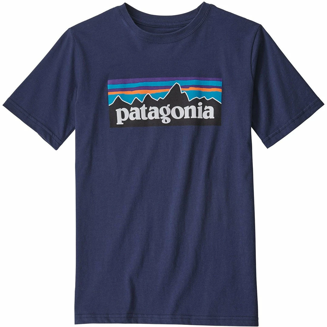Patagonia Kids Boys' P-6 Logo Organic Cotton T-Shirt 6 Patagonia Kids Boys' P-6 Logo Organic Cotton T-Shirt