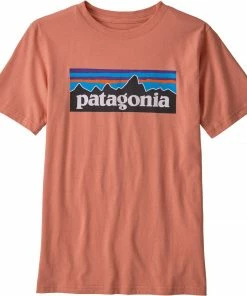 Patagonia Kids Boys' P-6 Logo Organic Cotton T-Shirt 9 Patagonia Kids Boys' P-6 Logo Organic Cotton T-Shirt
