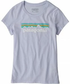 Patagonia Girls' Pastel P-6 Logo Organic T-Shirt Kids