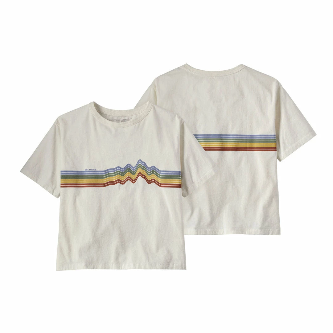 Patagonia Women's Ridge Rise Stripe Organic Easy Cut Tee 3 Patagonia Women's Ridge Rise Stripe Organic Easy Cut Tee