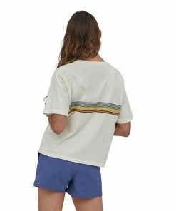 Patagonia Women's Ridge Rise Stripe Organic Easy Cut Tee 13 Patagonia Women's Ridge Rise Stripe Organic Easy Cut Tee