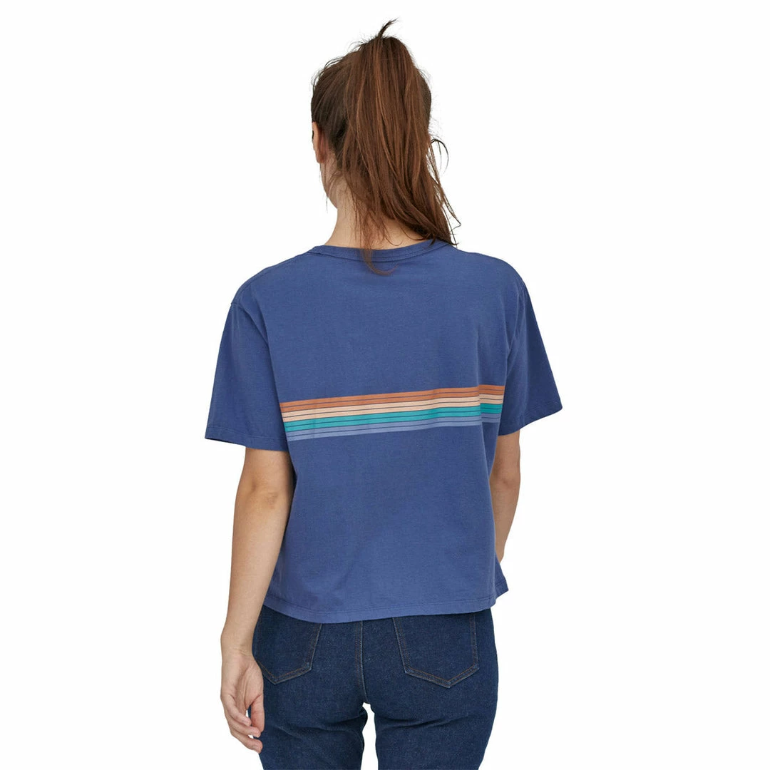 Patagonia Women's Ridge Rise Stripe Organic Easy Cut Tee 8 Patagonia Women's Ridge Rise Stripe Organic Easy Cut Tee