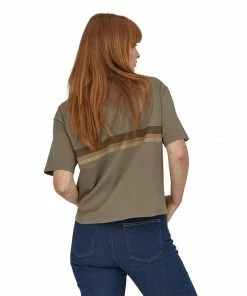 Patagonia Women's Ridge Rise Stripe Organic Easy Cut Tee 19 Patagonia Women's Ridge Rise Stripe Organic Easy Cut Tee
