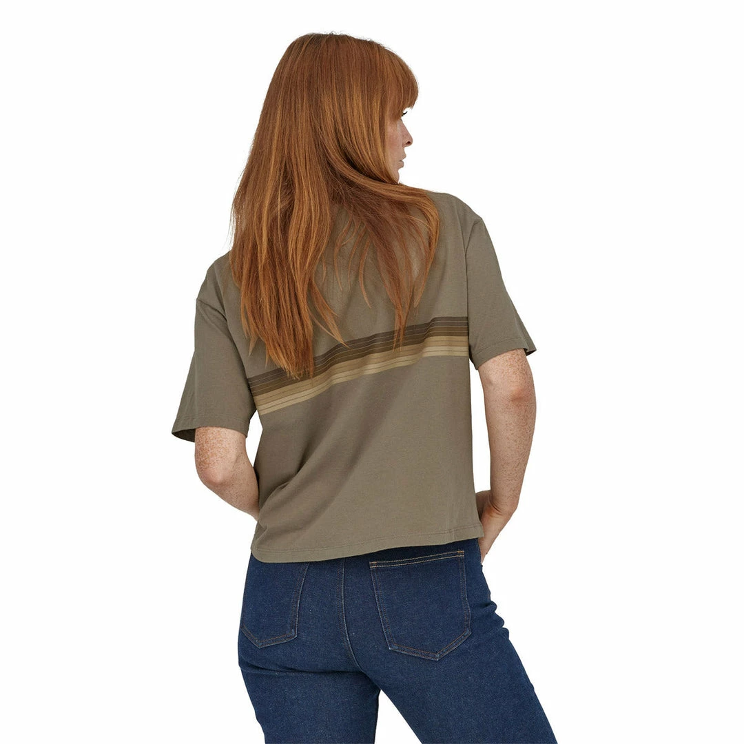 Patagonia Women's Ridge Rise Stripe Organic Easy Cut Tee 11 Patagonia Women's Ridge Rise Stripe Organic Easy Cut Tee