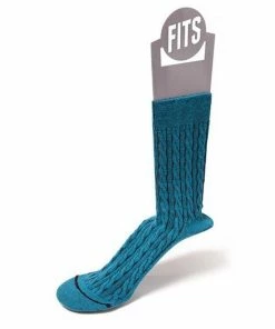 FITS Women's Cable Knit Crew Socks