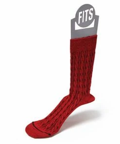 FITS Women's Cable Knit Crew Socks