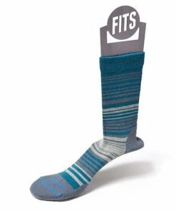 FITS Women's Casual Infinity Stripe Crew Socks