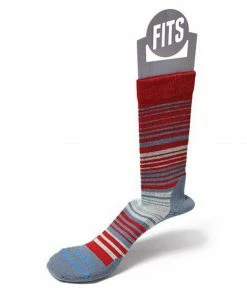 FITS Women's Casual Infinity Stripe Crew Socks