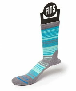 FITS Women's Casual Infinity Stripe Crew Socks