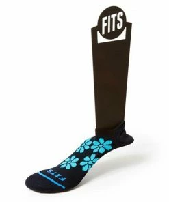 FITS Women's Light Runner Floral No Show Socks