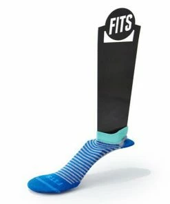 FITS Women's Ultra Light Runner Striped No Show Socks