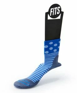 FITS Women's Performance Trail Polka Stripe Quarter Socks