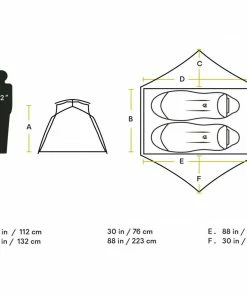 NEMO Equipment Camp & Hike Aurora 2-Person Backpacking Tent & Footprint