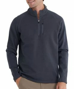 Free Fly Men's Bamboo Heritage Fleece Quarter Zip
