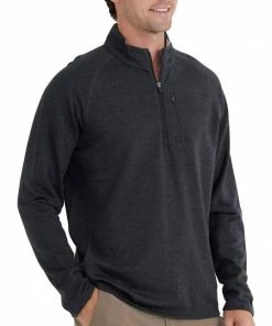 Free Fly Men's Bamboo Heritage Fleece Quarter Zip