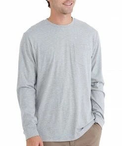 Free Fly Men's Bamboo Heritage Pocket Long Sleeve