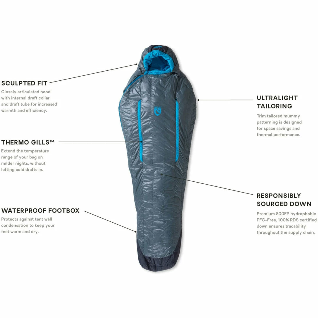NEMO Equipment Women's Kayu 30 Down Sleeping Bag - Regular Camp & Hike 7 NEMO Equipment Women's Kayu 30 Down Sleeping Bag - Regular Camp & Hike